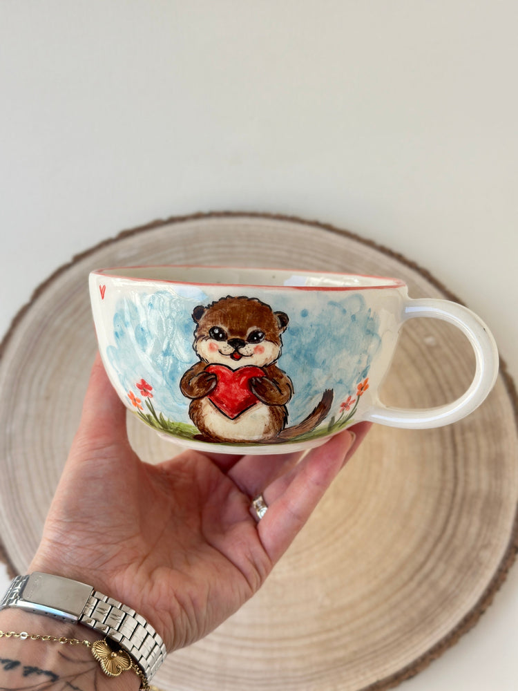 Sea Otter handmade mug