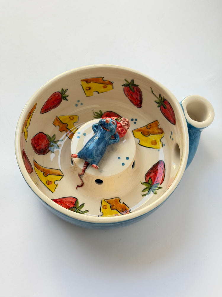 Little Chef handmade ceramic fruit washing bowl