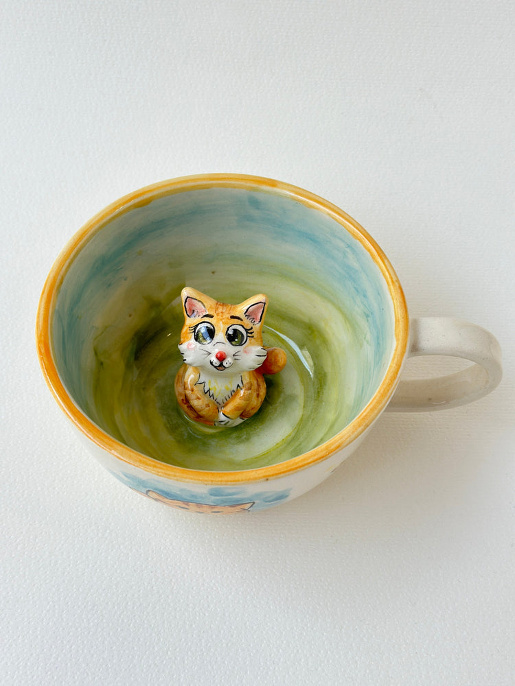Cat handmade mug