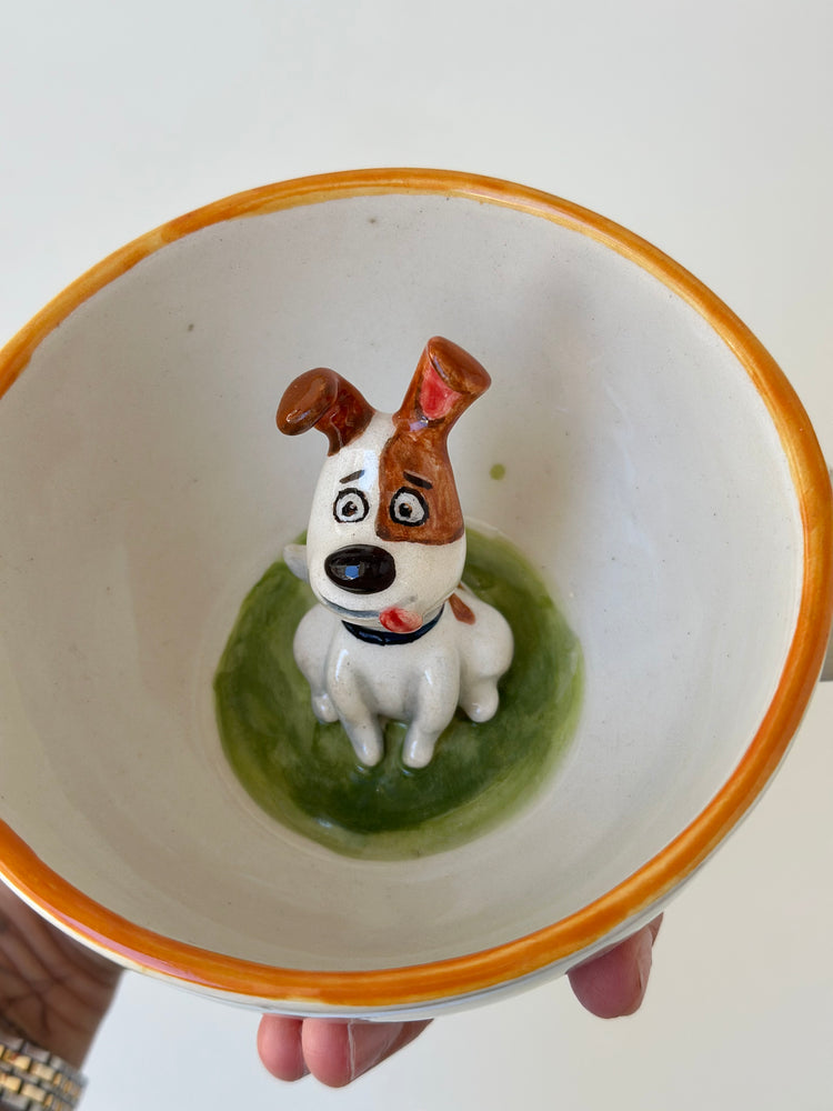 Dog handmade ceramic mug