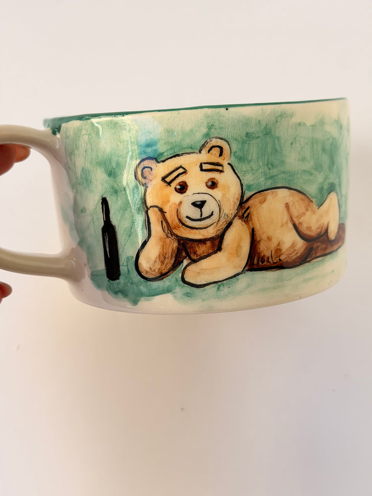 Teddy handmade ceramic mug