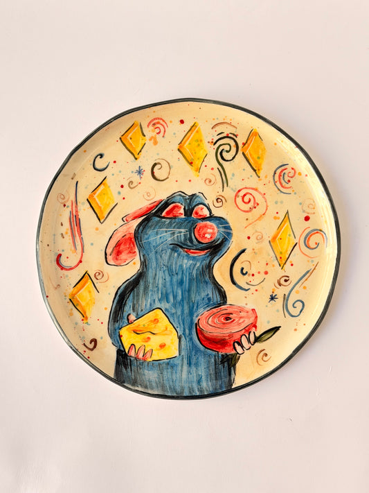 Little Chef handmade ceramic plate size 19sm