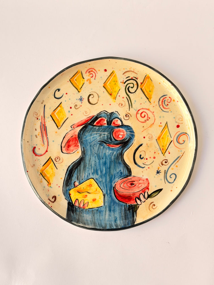Little Chef handmade ceramic plate size 19sm