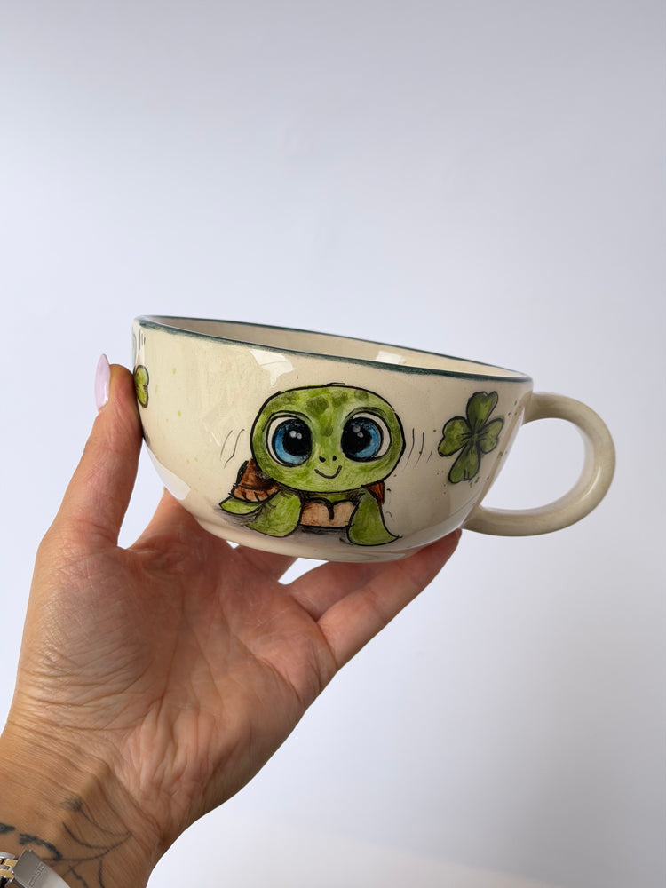 Turtle handmade ceramic mug