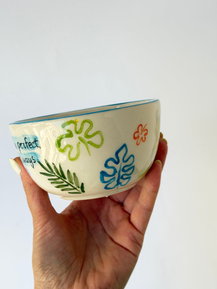 Blue monster handmade ceramic mug