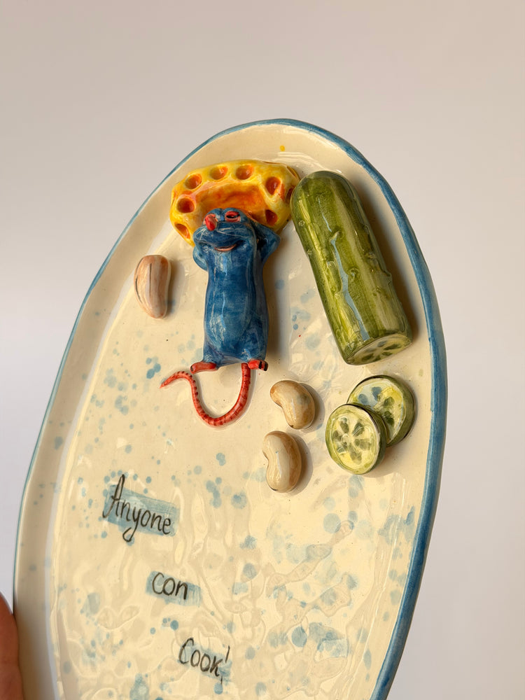 Little Chef handmade ceramic plate