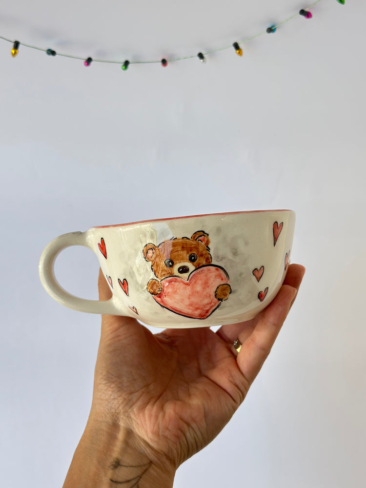 Teddys handmade mug ceramic