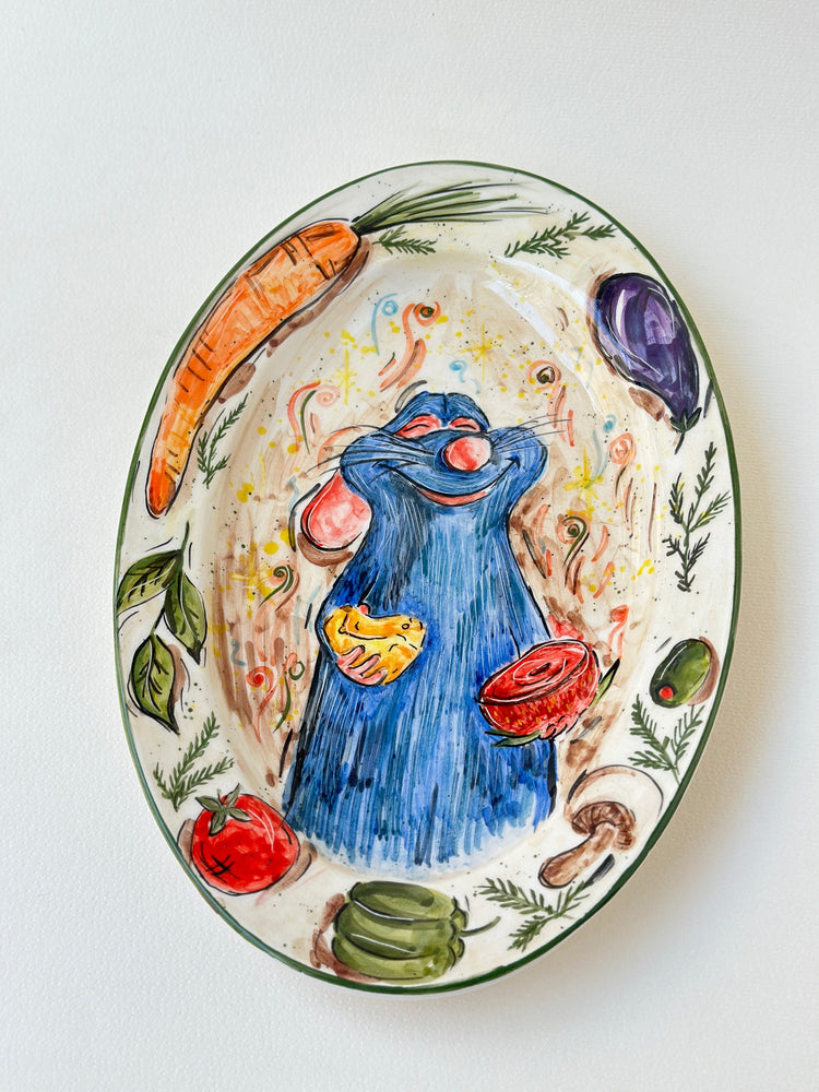 Little chef handmade (pre-order) big plate (28x18)