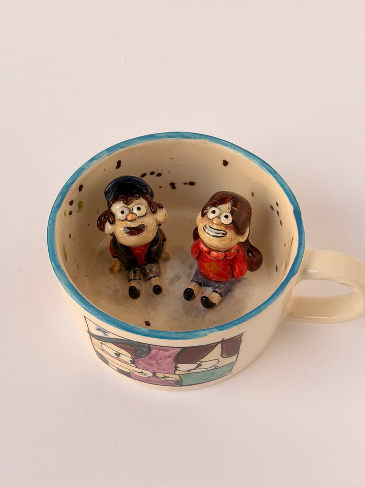 Friends handmade ceramic mug