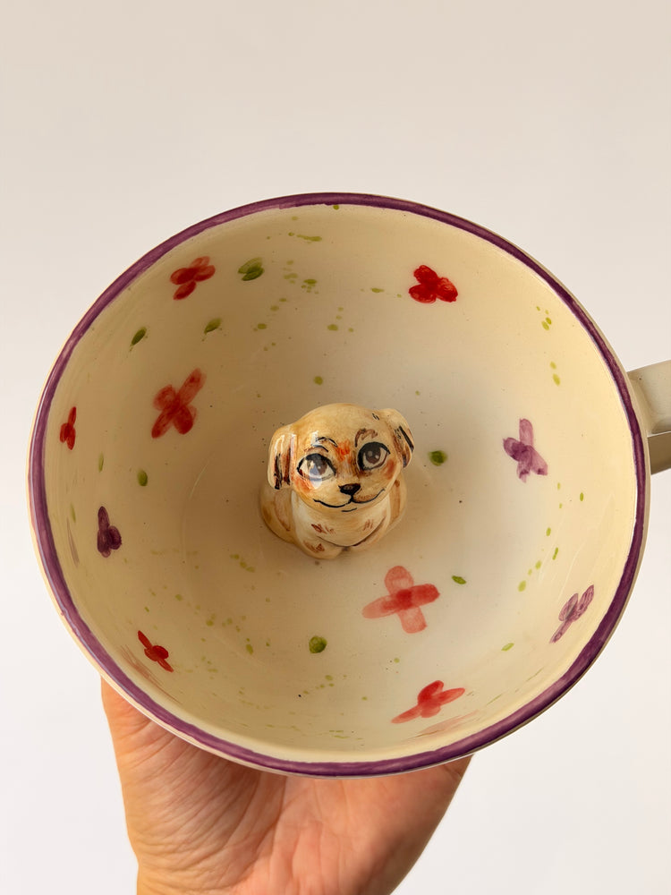 Dog handmade ceramic mug