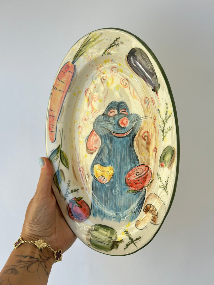 Little Chef handmade plate (28x18)
