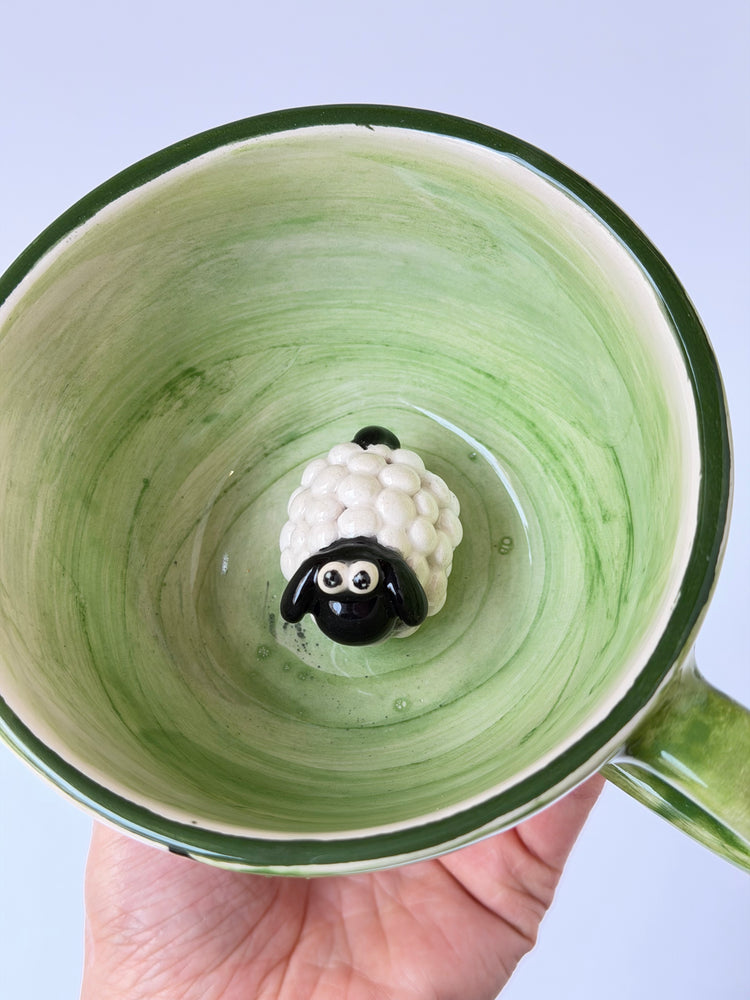 Sheep handmade ceramic mug