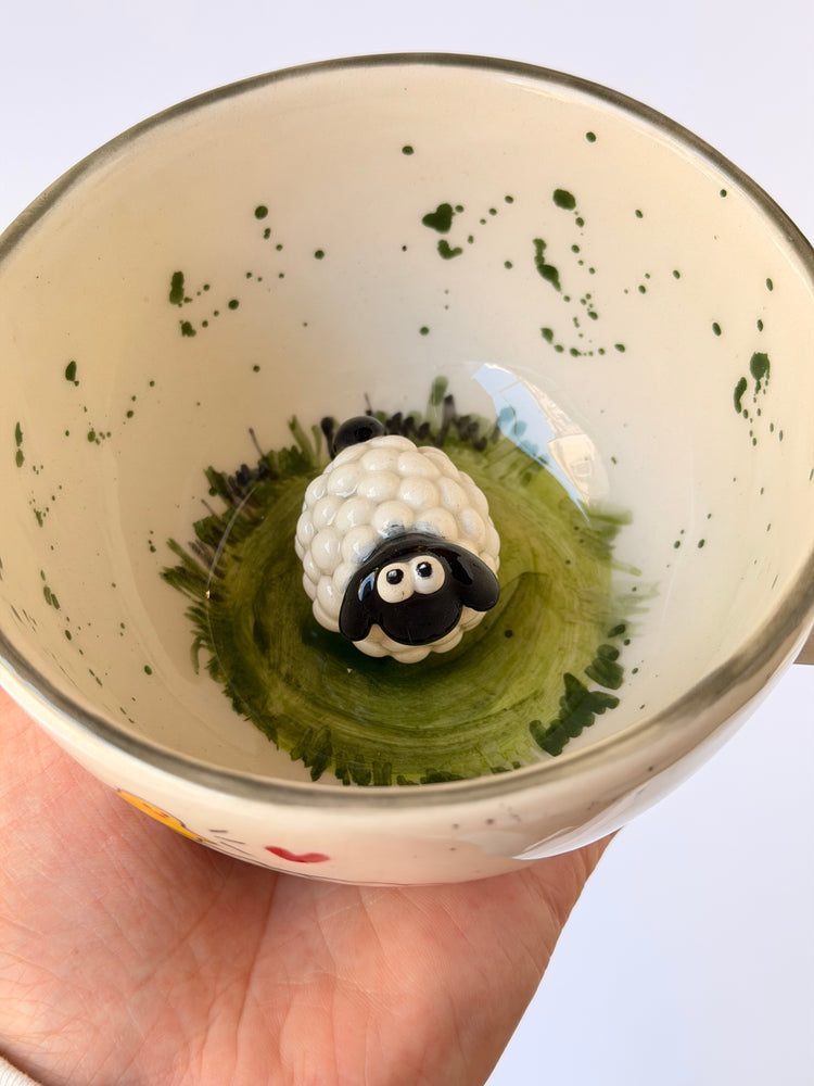 Sheep handmade ceramic mug