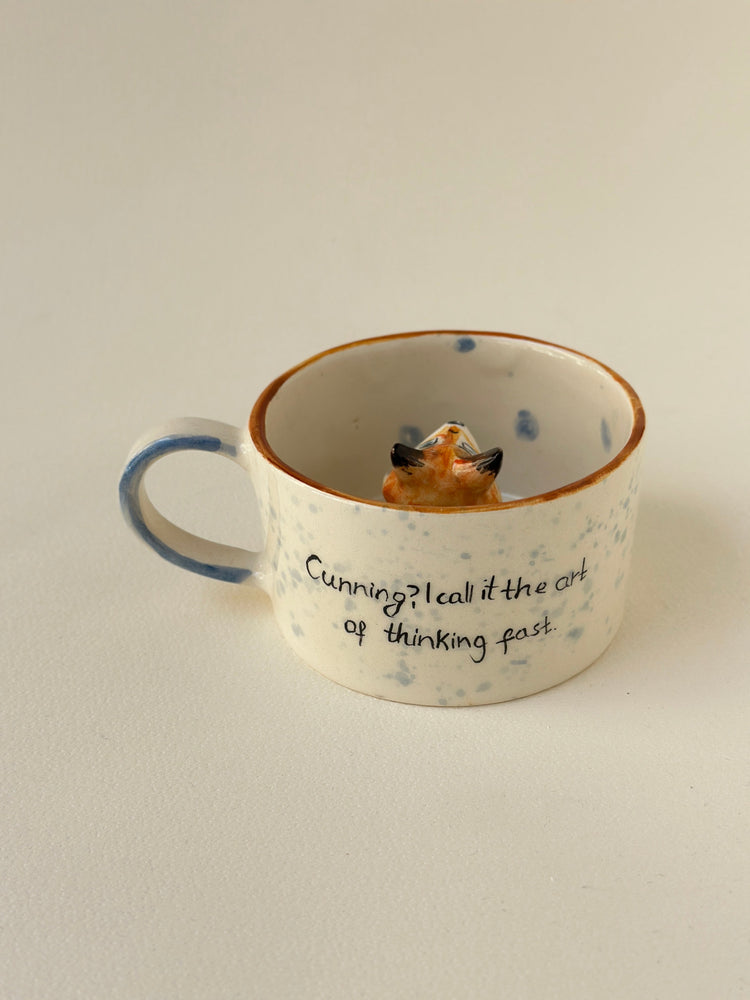 Fox handmade mug