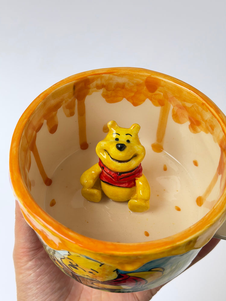 Yellow Teddy handmade ceramic mug