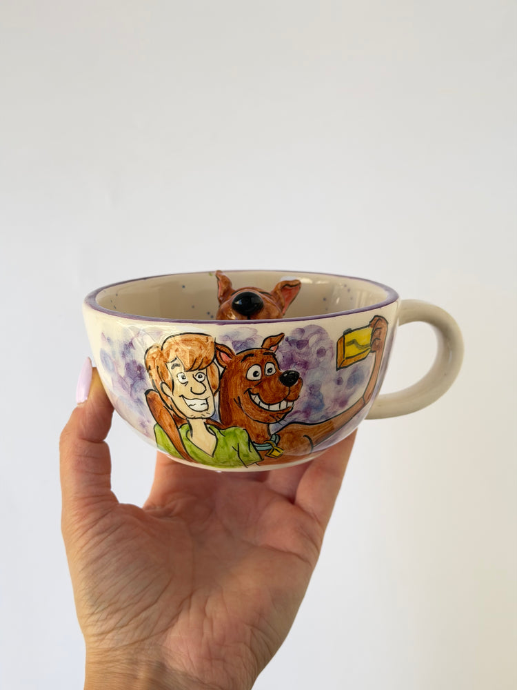 Dog handmade ceramic mug