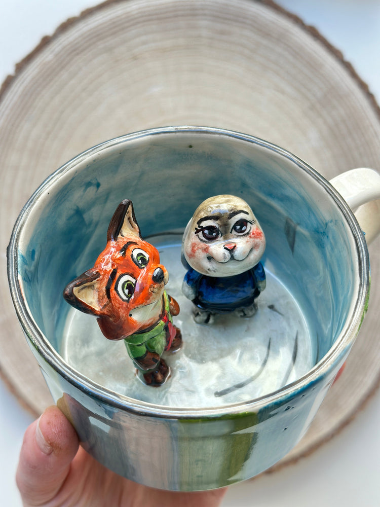 Nick and Judy handmade mug