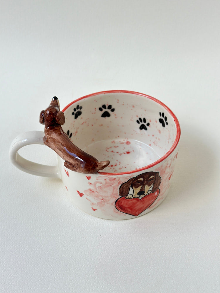 Dachshund handmade mug