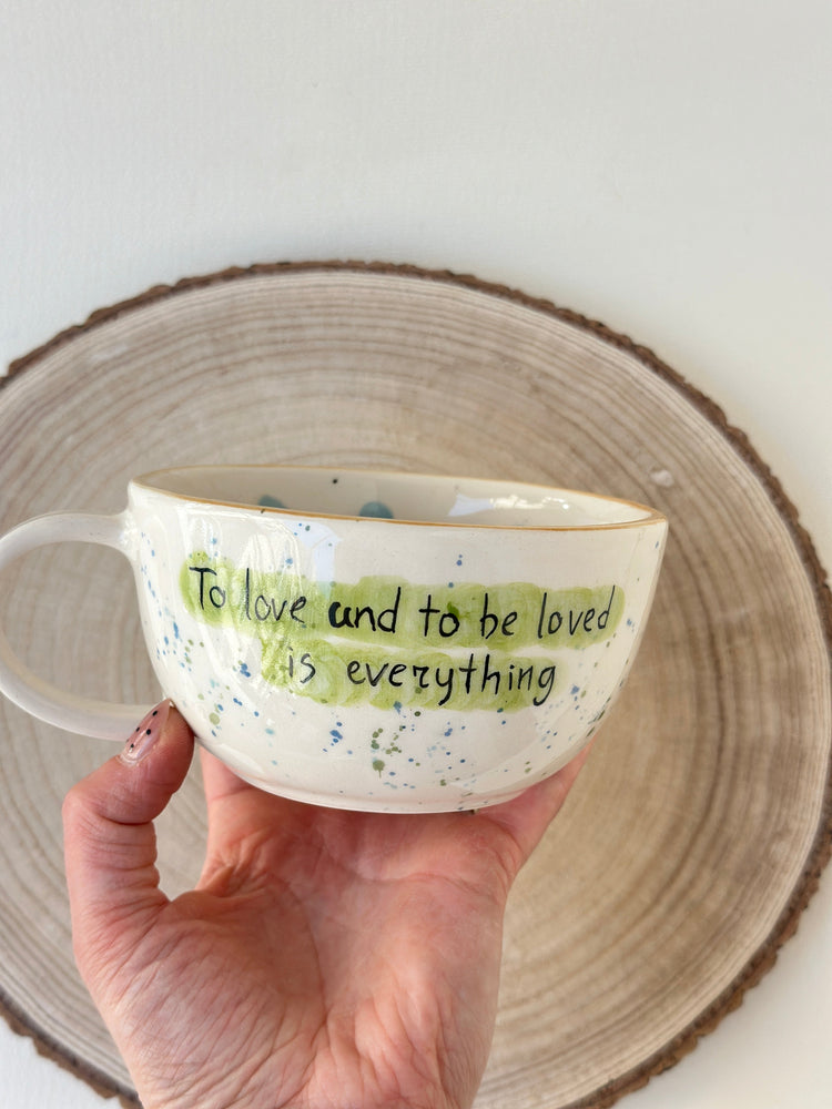 Sea otters handmade mug