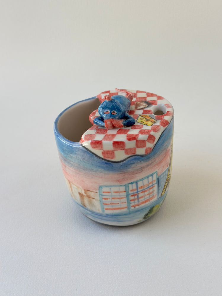 Little Chef handmade takeaway mug