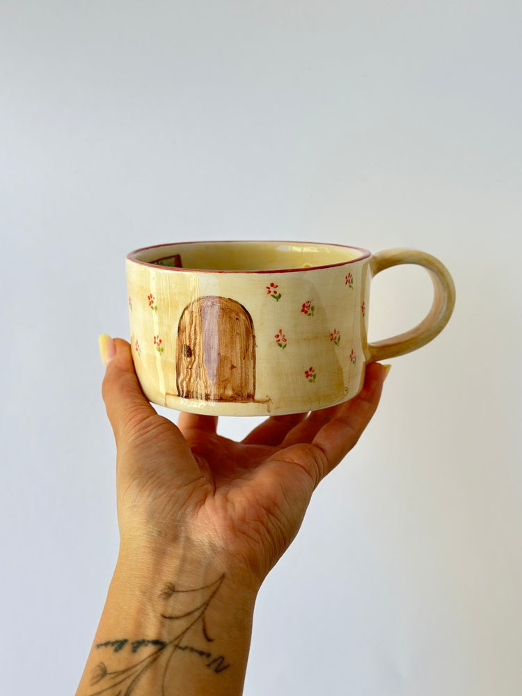 Handmade home decor ceramic mug