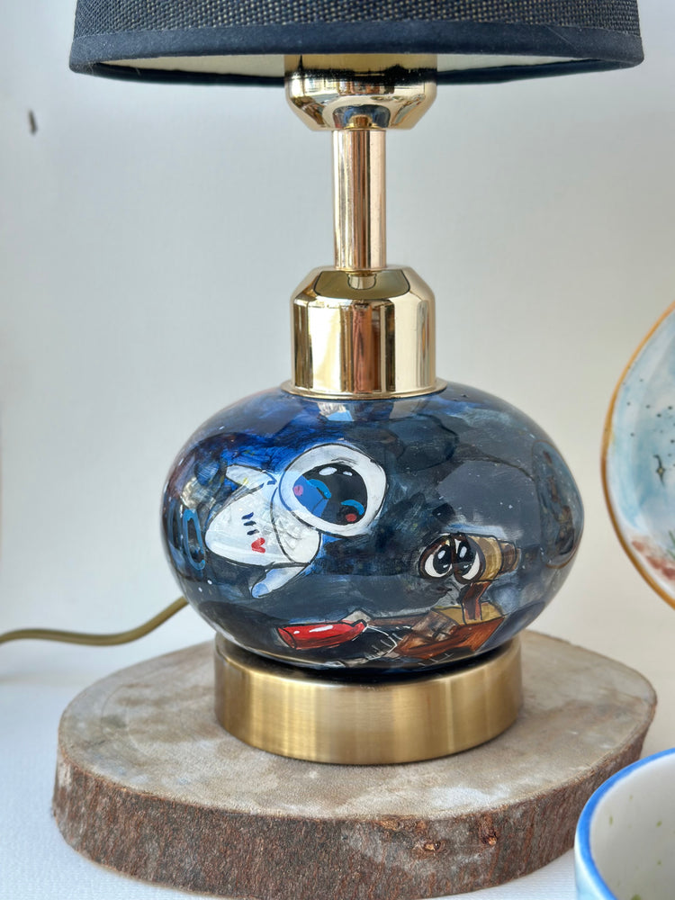W-E lamp handmade