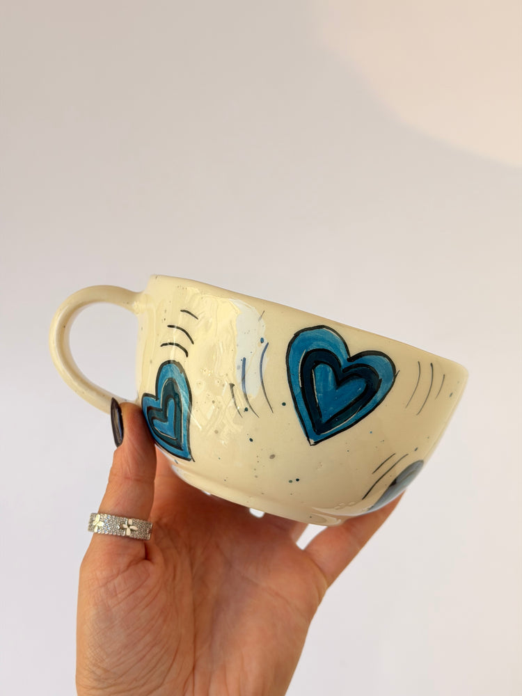 Girl handmade ceramic mug