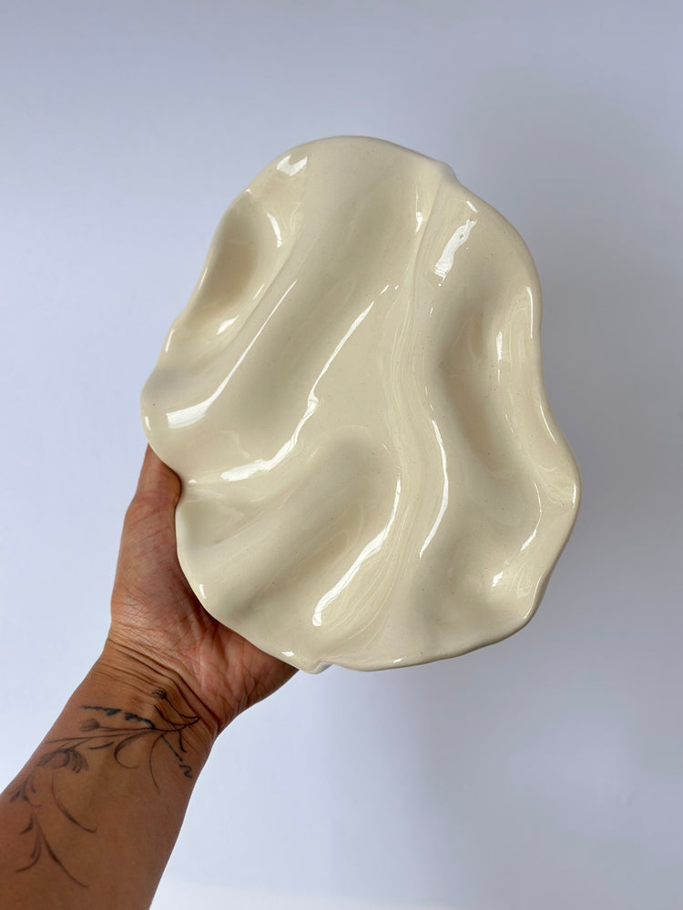 Handmade plate ceramic