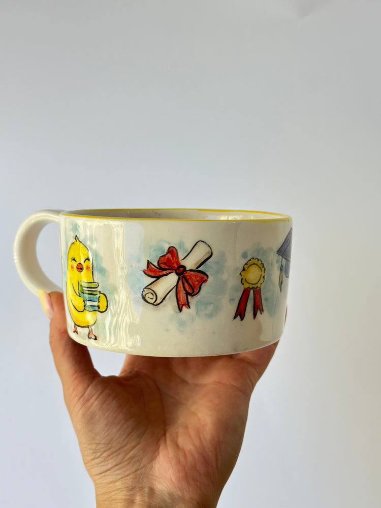Graduate dwarves handmade mug