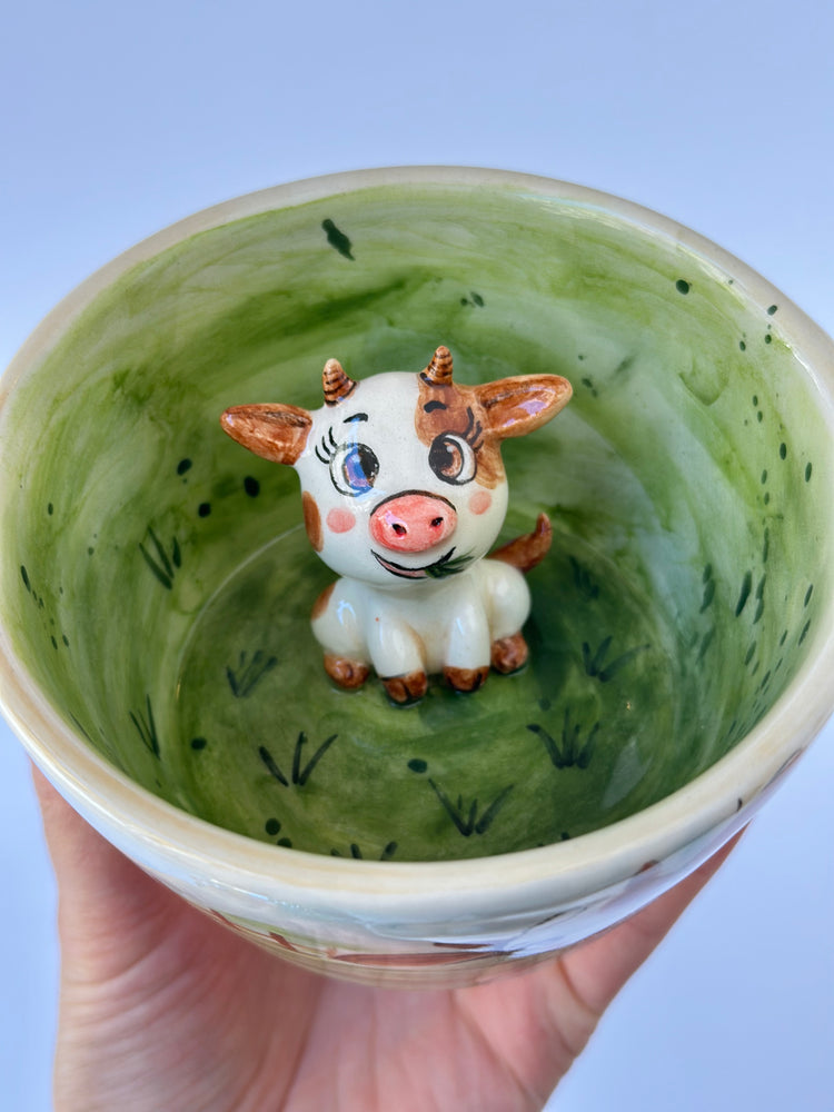 Cow handmade ceramic mug