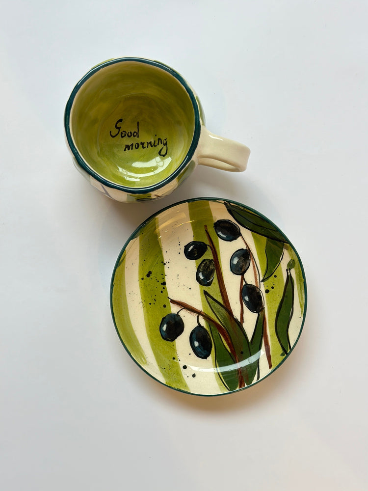 Olive Handmade coffee cup