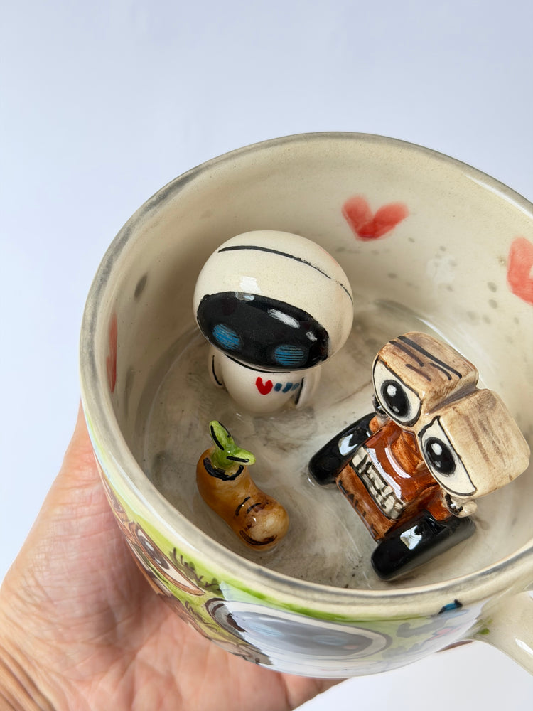 Couple handmade ceramic mug