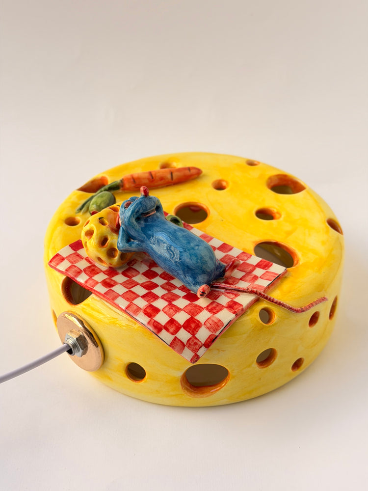Little Chef handmade ceramic lamp
