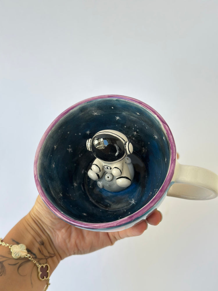 Astronaut handmade ceramic mug