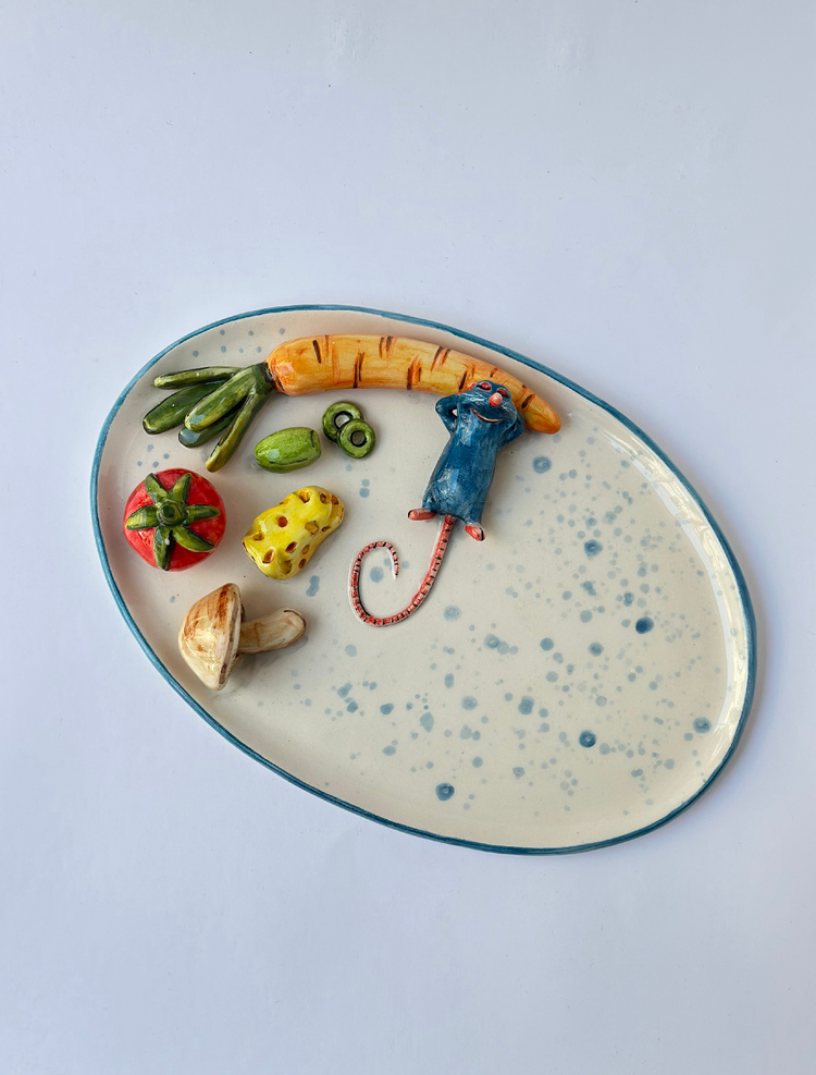 Sid mug, Mr bean mug, Spirited Away bowl, Ratatouille plate(large size)