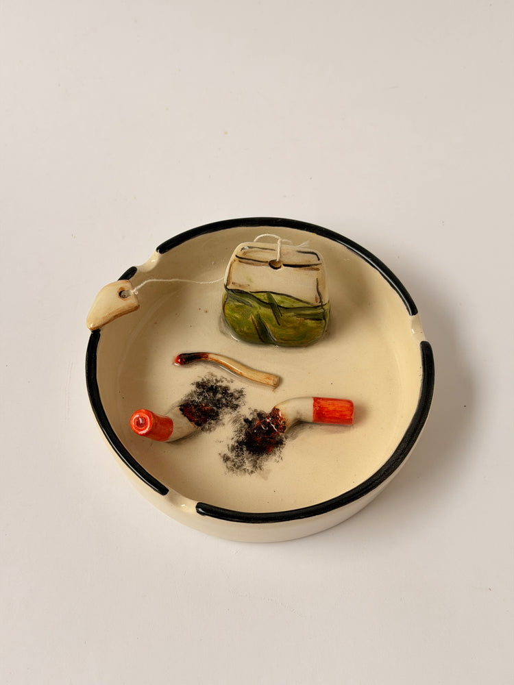 Handmade ceramic ashtray