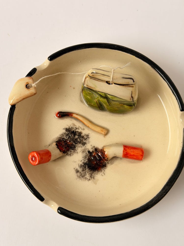 Handmade ceramic ashtray